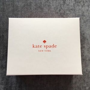 Kate Spade Jewelry Box Red White Classic Logo 4.5 x 5.75 inches